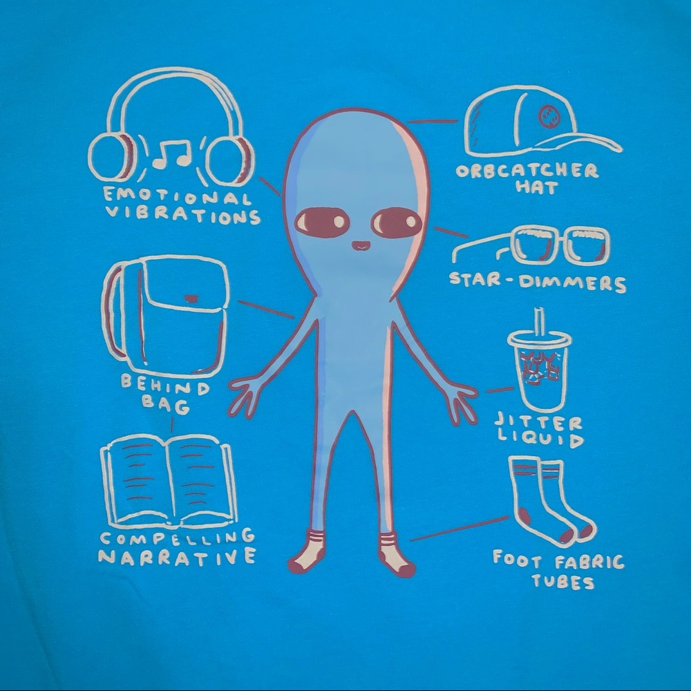 Nathan W Pyle Strange Planet Being Long Sleeve Shirt Size Small Winter 2021